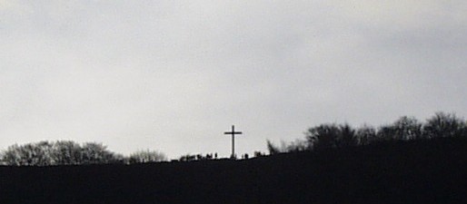 New cross on Otley Chevin skyline