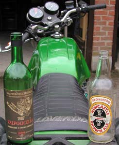 Laverda & 2 rally commemorative bottles